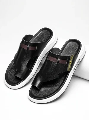 Sandale cuir homme décontracté semelle épaisse moderne - Vue 1 - Sandale cuir homme