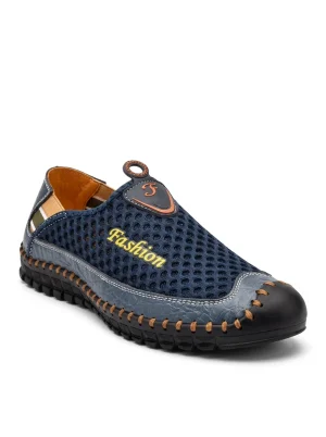Sandale cuir homme maille respirante randonnée style mocassin - Vue 1 - Sandale cuir homme