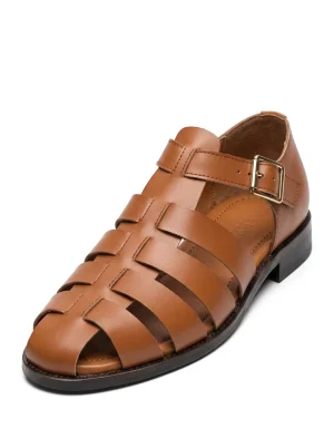 Sandale cuir homme souple semelle antidérapante quotidien - Vue 1 - Sandale cuir homme